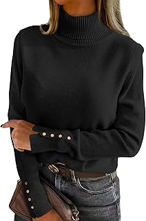 ANRABESS Women's Turtleneck Sweater