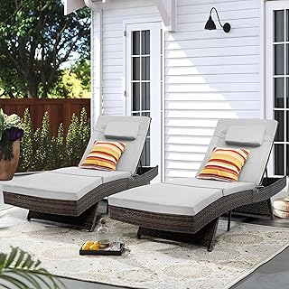Sundale Wicker Chaise Loungers