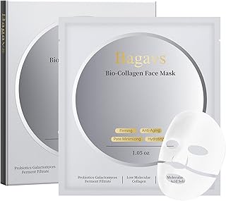 Collagen Face Mask with Real Deep Bio-Collagen for Overnight Skin Care, Hydrating, Anti-Wrinkle, Lifting, 30g x 4ea