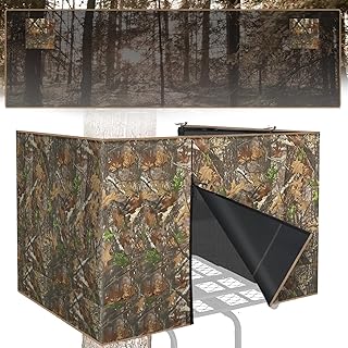 See Through Hunting Tree Stand Blind, Visible Ladder Stand Blind Kit for 2 Man Camouflage Treestand Blinds Cover for Deer Hunting(Frames Not Included)