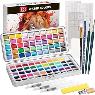 Watercolor Paint Set 100 Colors