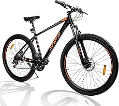 Mountain Bike for Men/Women, 27.5" Sizes, 21-Speed Twist Shifting, Disc Brakes, Adult MTB Bicycle with Suspension Fork, Easy Assembly, Ideal for Adventurers
