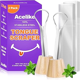 Stainless Steel Tongue Scraper Set