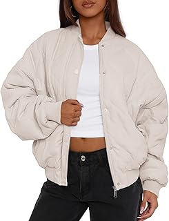 PRETTYGARDEN Quilted Bomber Jacket