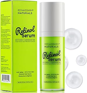 Anti-Wrinkle Retinol Serum for Face: Anti Aging Firming Skin Treatment with Hyaluronic Acid & Collagen - Deep Hydration Facial Care for Women Over 30?Daily & Night Use, 1.0 fl.oz