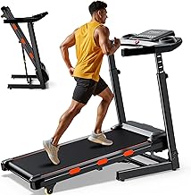 350 lb Capacity Walking Pad Treadmills for Home with 12%/15% Incline, Foldabe Treadmill with Handrail, 3.5HP Real Brushless Treadmill with Dual Cushion System, Deck Treadmills for Small Space