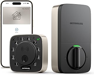 ULTRALOQ Bolt NFC Smart Lock with Apple Home Key, HomeKit, Keyless Entry WiFi Deadbolt with Tap to Unlock, Keypad, App Remote Control, Works with Siri, Alexa, Google,10 Month Battery, BHMA Cert.