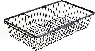 ?2 PACK?Wire Baskets for Organizing,14-Inch Metal Basket Movable Partition,Wire Baskets for Pantry&Kitchen, bathroom, cabinets, tabletop, etc