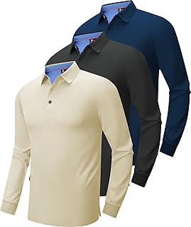 V VALANCH Men's Golf Polos