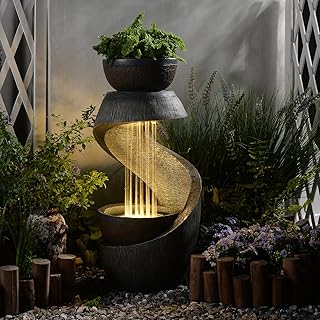 LED Waterfall Garden Fountain