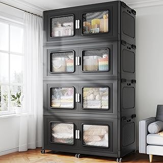 BROVIEW Large Stackable Storage Bins