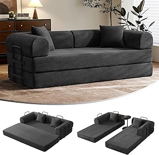 Convertible Corduroy Sleeper Sofa