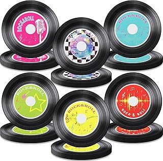 Retro Rock Record Plates