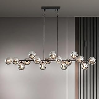 Black Mid-Century Sputnik Chandelier