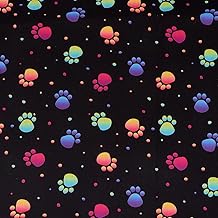 Pup Paw Print Upholstery Fabric