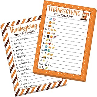 Thanksgiving Party Games Pack