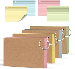Colored Lined Flashcards Set