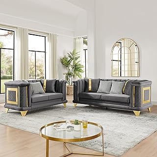 KEIKI Luxury Chesterfield Sofa Set