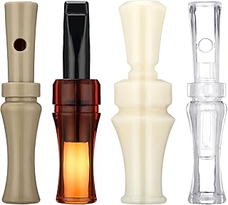 4 Pieces Duck Calls for Hunting Mallard Realistic Sounding Duck Call Decoys Whistle Game Outdoor Voice Loud Sound Call Hunting