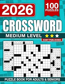 Medium Crossword Puzzle Book