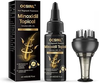 Minoxidil for Men & Women, With Biotin, Batana Oil, Rosemary Essential Oil, Effective Hair Loss Solution, Hair Loss Treatment for Hair Regrowth, Non-Greasy 5% Minoxidil - 60ml