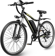 Electric Bikes for Adults, 27.5" E Bikes for Adults with 1200W Peak Motor, 28 MPH, 50+ Miles Range Electric Bicycle, E Mountain Bike with 48V 10.4AH Removable Battery