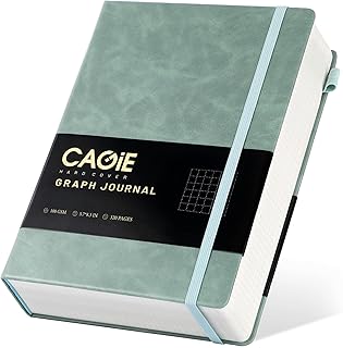 CAGIE A5 Graph Paper Notebook