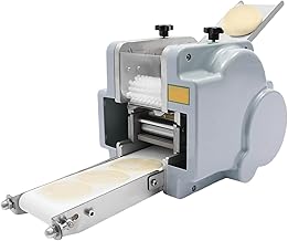 Dumpling Skin Maker, Electric Dumpling Wrapper Maker Machine,110V 140W Commercial Automatic Round Shaped Wonton Bun Dough Processing Machines with Waterproof Switch for Breakfast Shop,60 Pieces/Min