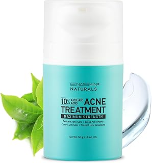 Acne Pimple Spot Treatment Cream: Cystic Hormonal Blackheads Blemish Remover for Face, Back and Body - with 10% Azelaic Acid - Teens 13-19 & Young Adult 20-30, 1.8 oz