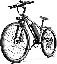 Electric Bike for Adults, 1500W Peak Mountain Ebike with 28 MPH, 65 Miles Range, 7 Speeds, 48V 10Ah Removable Battery Ebike, 26" Electric Bicycle for Commute