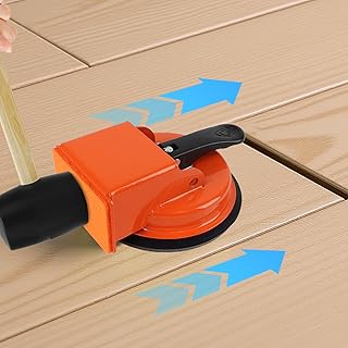 Heavy Duty Floor Gap Fixer Tool, Plank Grabber with Suction Cup(D: 4.84 Inch), Flooring Gap Repair Tool for Wood, Tile, Vinyl, Laminate Flooring Tools, Flooring for Widths 5 Inches and Above