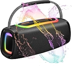 Portable Bluetooth Speaker, Speaker Diameter, 24W Punchy Bass Clear Treble, IP6 Waterproof Wireless Speakers
