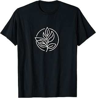 Eco Leaves - Sustainable Leaves Line Art Design T-Shirt