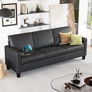 STHOUYN Faux Leather Sofa
