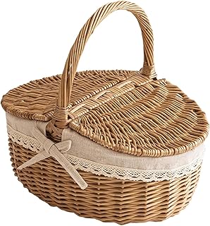 Vintage Wicker Picnic Basket