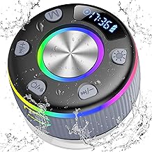 Portable Bluetooth Speaker with Lights, Powerful Crystal Clear Sound, IPX5 Waterproof, All Day Playtime
