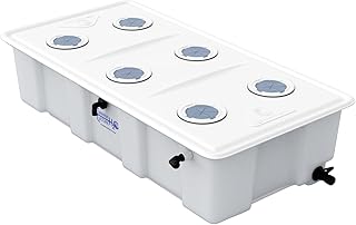 Deep Water Culture – Medium-Less DWC 35-Gallon (6) Site - Hydroponic System (48?L x 24?W)