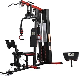 Fitvids Home Gym, Workout Equipment with Leg Press, Exercise Equipment for Home with Pulley System, Home Gym Equipment for Full