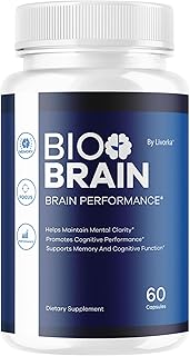 Bio Brain Capsules - Official BioBrain Supplement Pills Daily Support Brain & Memory Focus All Natural Advanced Premium Formula for Overall Health & Wellness, 60 Capsules for 1 Month