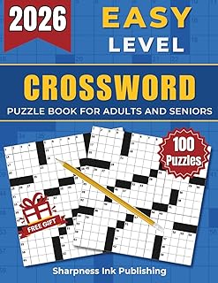 Easy Large-Font Crossword Book