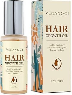 Hair Growth Oil with Rosemary & Biotin: Natural Hair Regrowth Serum for Women & Men – Anti Hair Loss & Thinning Treatment – Promotes Thicker, Fuller, Stronger, Healthier Hair – All Hair Types