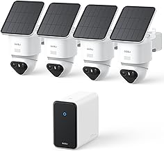 aosu T2 Ultra 4K Solar Security Cameras Wireless Outdoor, 4-Cam Kit, Smart Home Security System with TrueColor Night Vision, AI Recognition&Motion Tracking, 360°Pan&Tilt, Expandable 16TB Local Storage
